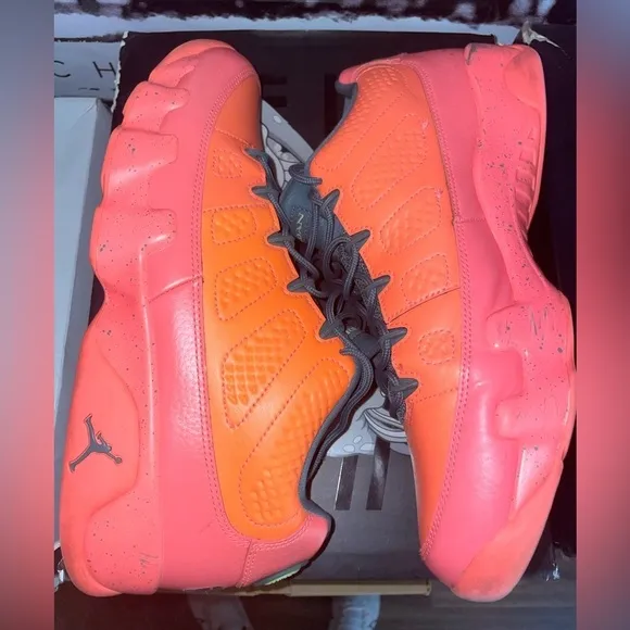 Jordan 9 Retro Low “Bright Mango” Sneakers