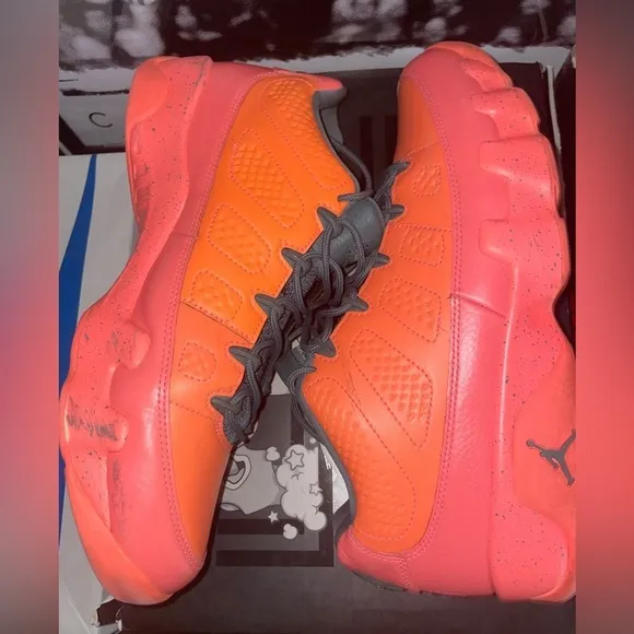 Jordan 9 Retro Low “Bright Mango” Sneakers