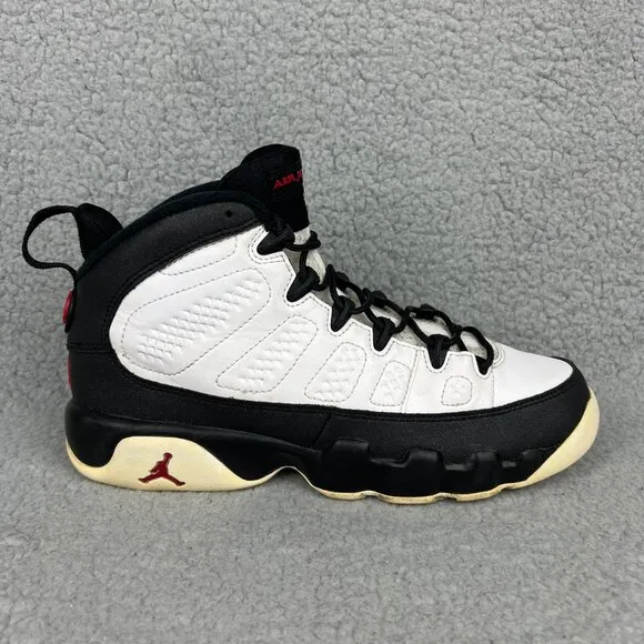 Jordan 9 Space Jam GS Youth 6.5 Shoes White Black Playoff Air Retro Sneaker 6.5Y