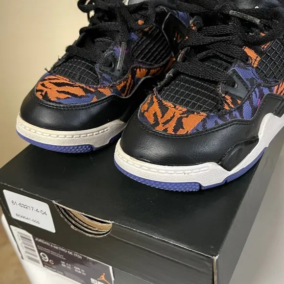 Jordan Air Jordan 4 Retro Rush Violet kids‎ shoes size 9c