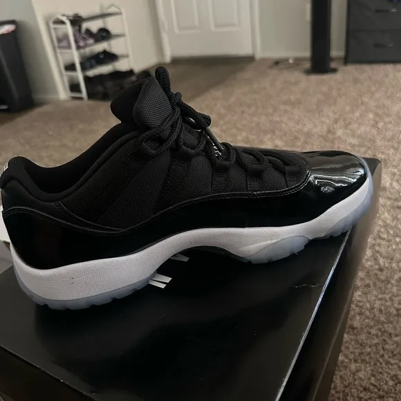 Jordan Black and Blue Sneakers Classic Design
