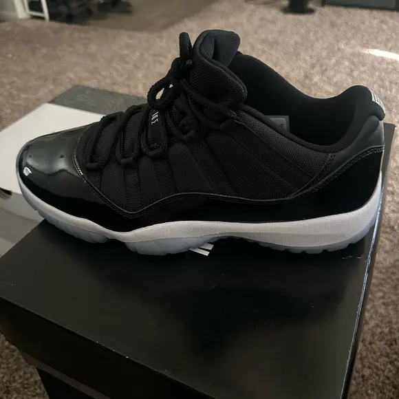 Jordan Black and Blue Sneakers Classic Design