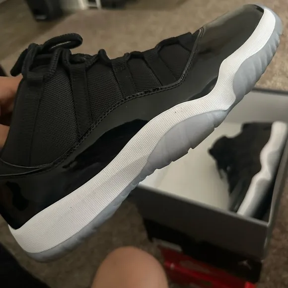 Jordan Black and Blue Sneakers Classic Design