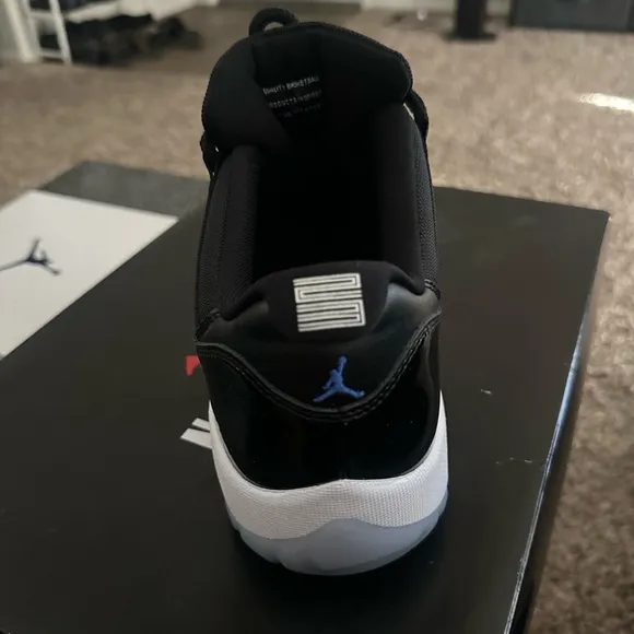 Jordan Black and Blue Sneakers Classic Design