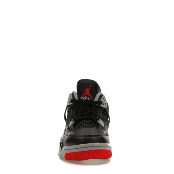 Jordan Grade School Air Jordan 4 Retro Bred Reimagined Shoes Black Size 6Y