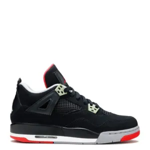 Jordan Grade School Air Jordan 4 Retro Bred Reimagined Shoes Black Size 6Y