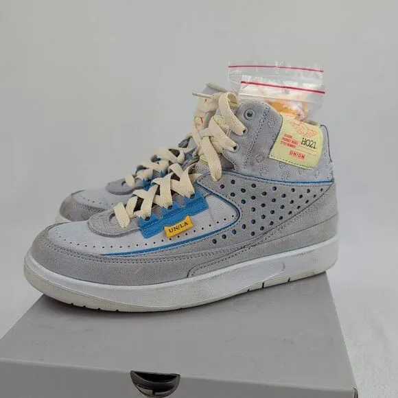 JORDAN RETRO 2 SP X UNION GREY FOG GS SIZE‎ 5.5