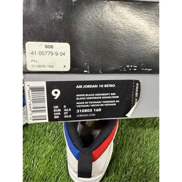 Jordan 10 Retro Westbrook Class Of 2006 SZ 9  clean OG box