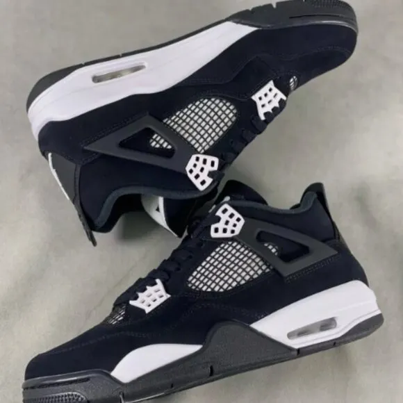 Jordn Air Jordan 4 Retro White Thunder Basketball Shoes