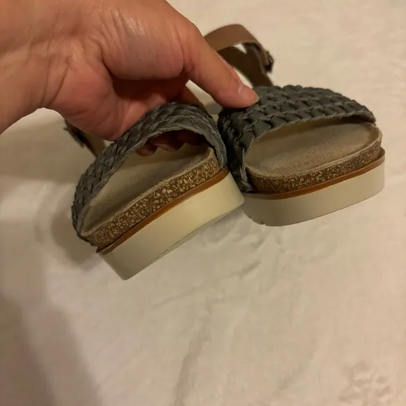 Josef Seibel CLEA 16 Woven Leather Platform Sandals Size 40 (9-9.5 US)