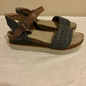 Josef Seibel CLEA 16 Woven Leather Platform Sandals Size 40 (9-9.5 US)