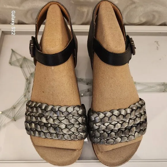Josef Seibel Women's Clea 16 Woven Leather Platform Sandals. NIB. EU 38/US 7-7.5