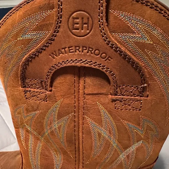 Justin Boots Tan Leather Hiviz Western Boots