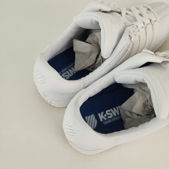 K-Swiss Classics VN Men Shoes Sneakers Leather Athletic White SZ 7.5