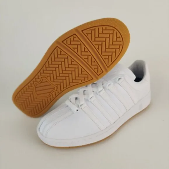 K-Swiss Classics VN Men Shoes Sneakers Leather Athletic White SZ 7.5