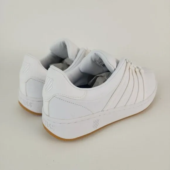 K-Swiss Classics VN Men Shoes Sneakers Leather Athletic White SZ 7.5