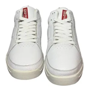 K1X Shoes Mens Size 11 White Leather Fashion Sneaker Play Hard Casual Mid Top