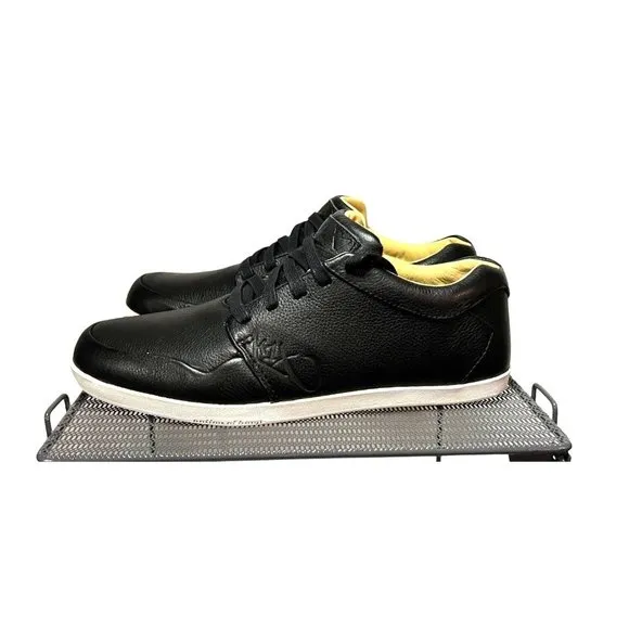 K1X Shoes Mens Size US 8 Fashion Black White Leather Sneaker Lace Up EU 41