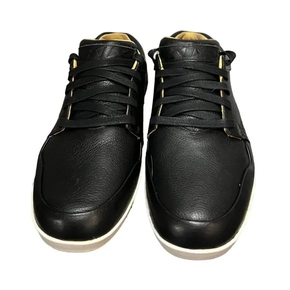 K1X Shoes Mens Size US 8 Fashion Black White Leather Sneaker Lace Up EU 41