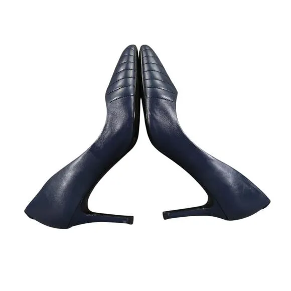 Karl Lagerfeld Shoes Womens 6 Pumps Pointed Toe Roulle Quilted Leather Fashion