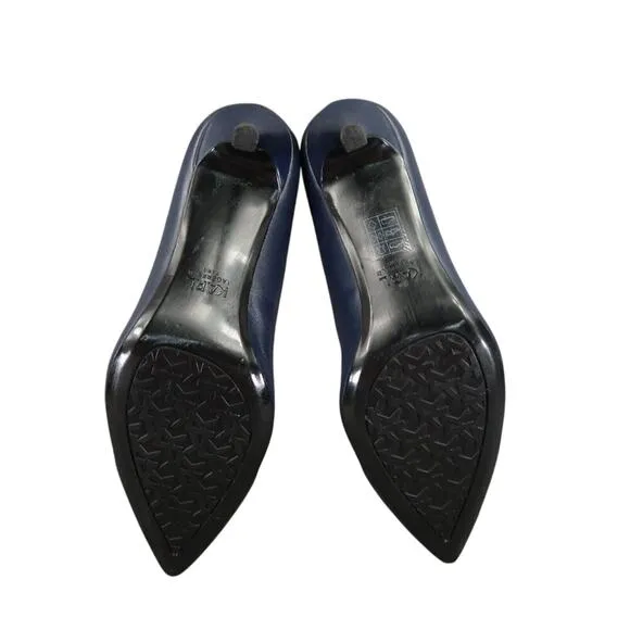 Karl Lagerfeld Shoes Womens 6 Pumps Pointed Toe Roulle Quilted Leather Fashion