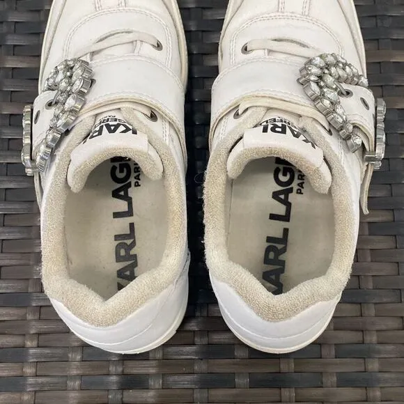 Karl Lagerfield, Paris, buckle retro platform sneakers