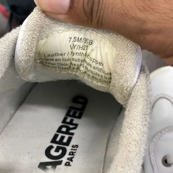 Karl Lagerfield, Paris, buckle retro platform sneakers