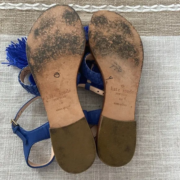 Kate Spade -Blue Sunset Woven Sandals