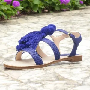 Kate Spade -Blue Sunset Woven Sandals