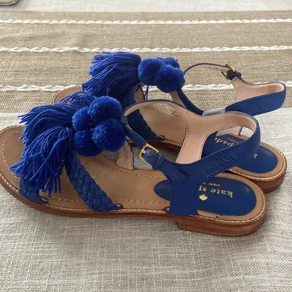 Kate Spade -Blue Sunset Woven Sandals