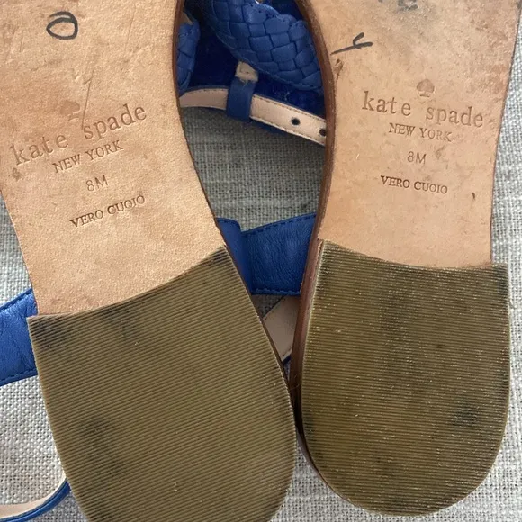 Kate Spade -Blue Sunset Woven Sandals