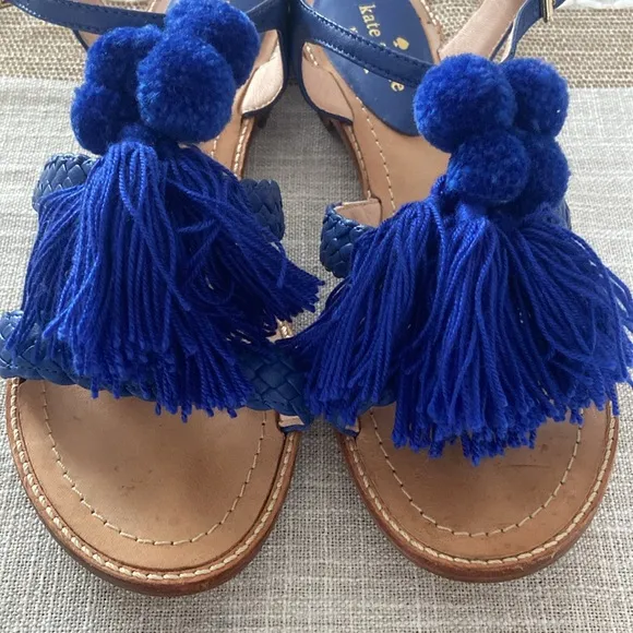 Kate Spade -Blue Sunset Woven Sandals