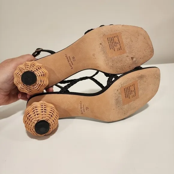 Kate Spade valencia sandals, black, size 7
