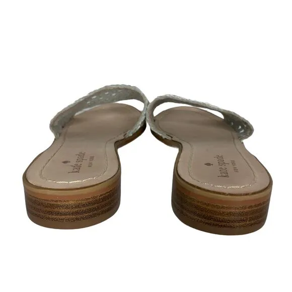 Kate Spade White Berlin Sandals - Size 10 - Women