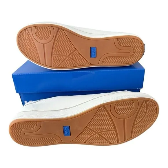 Keds Center III Leather White Shoes Women’s Size 8 Wide WH67052