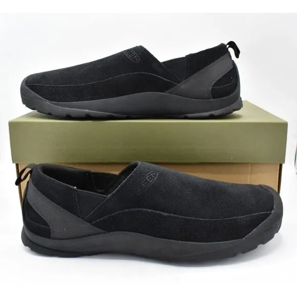 Keen Mens Size 12 Jasper Black Suede Slip On Shoes Sneakers