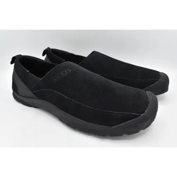 Keen Mens Size 12 Jasper Black Suede Slip On Shoes Sneakers