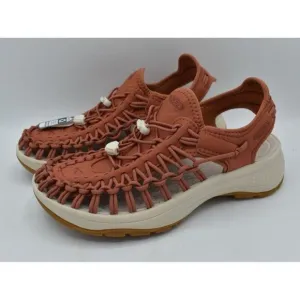 Keen Womens Size 7.5 Uneek Astoria Sport Baked Clay Birch Woven Closed Sandals