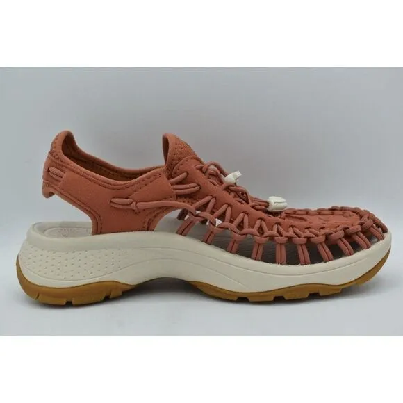 Keen Womens Size 7.5 Uneek Astoria Sport Baked Clay Birch Woven Closed Sandals