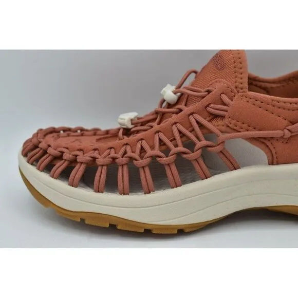 Keen Womens Size 7.5 Uneek Astoria Sport Baked Clay Birch Woven Closed Sandals