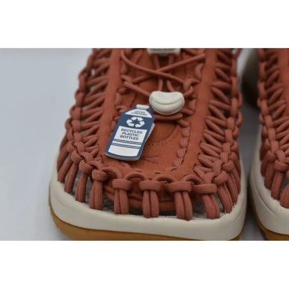 Keen Womens Size 7.5 Uneek Astoria Sport Baked Clay Birch Woven Closed Sandals