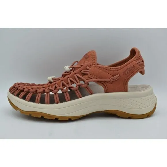 Keen Womens Size 7.5 Uneek Astoria Sport Baked Clay Birch Woven Closed Sandals
