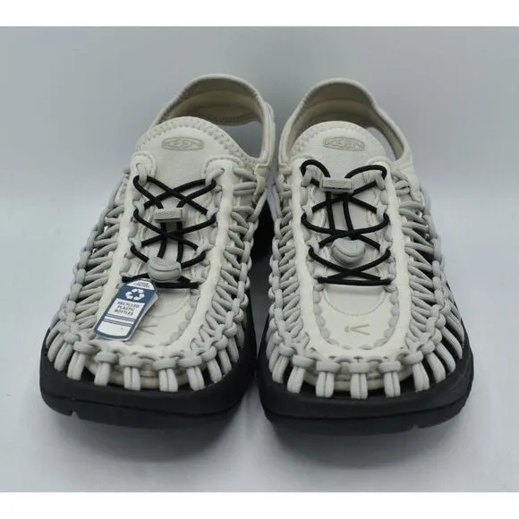 Keen Womens Size 7.5 Uneek Astoria Silver Birch Black Woven Closed Toe Sandals