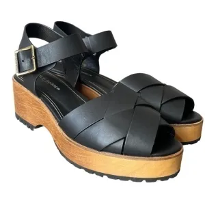 Kelsi Dagger Brooklyn Webster Leather Platform Clog Sandal