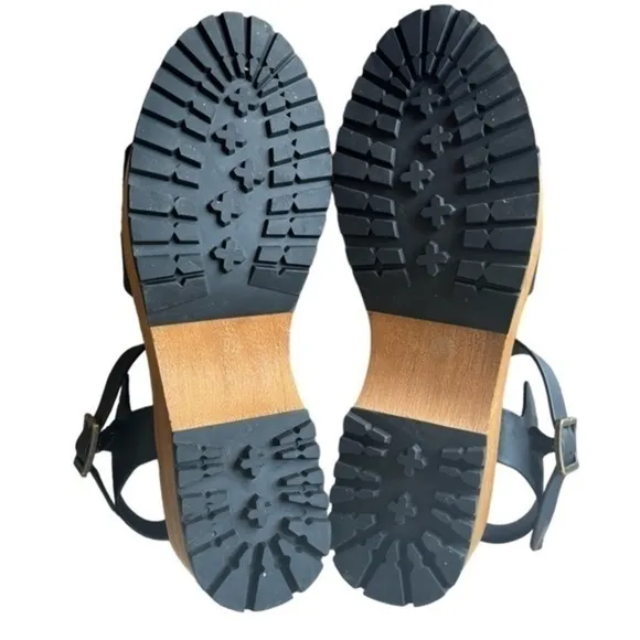 Kelsi Dagger Brooklyn Webster Leather Platform Clog Sandal