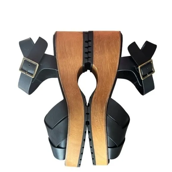 Kelsi Dagger Brooklyn Webster Leather Platform Clog Sandal