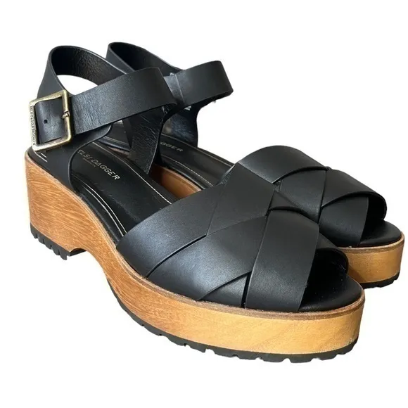 Kelsi Dagger Brooklyn Webster Leather Platform Clog Sandal