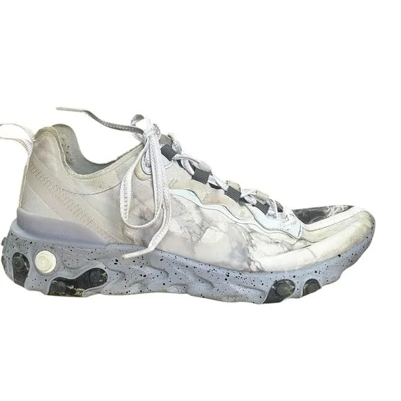 Kendrick Lamar Nike X React Element 55 Pure Platinum Sneakers Men Sz 5.5 Wmn 7
