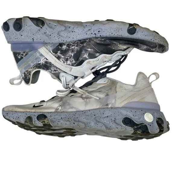 Kendrick Lamar Nike X React Element 55 Pure Platinum Sneakers Men Sz 5.5 Wmn 7