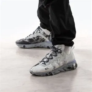 Kendrick Lamar Nike X React Element 55 Pure Platinum Sneakers Men Sz 5.5 Wmn 7